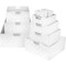 Sorbus Woven Basket Bin Set - Shelf Storage for Household Items - Stackable with built-in Carry Handles (9 Pack)